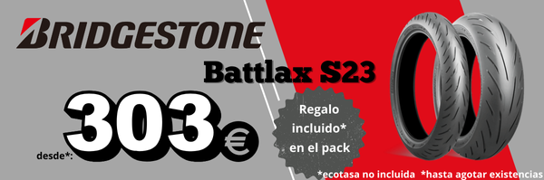 Promoción Bridgestone Battlax S23 desde 303€ con regalo incluido